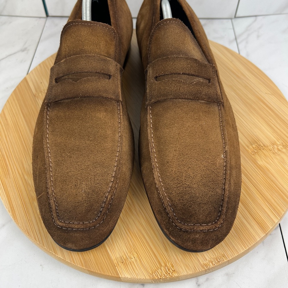 To Boot New York Corbin Mens Size 13 Brown Suede Penny Loafers Dress Shoe 341301 - Picture 4 of 12